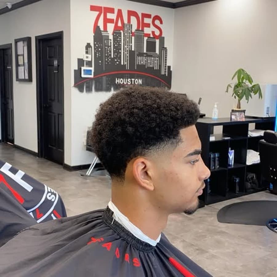 Clean taper around the ear and neckline